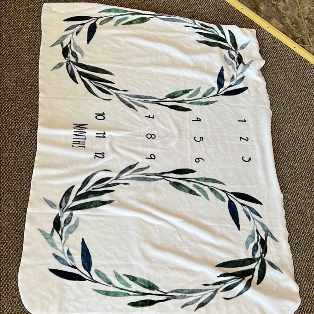 Twin monthly milestone blanket